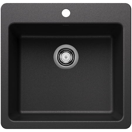 Blanco Liven 21 in. Drop-In/Undermount Single Basin SILGRANIT Kitchen Sink 443227